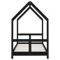 vidaXL Kinderbett Schwarz 80x160 cm Massivholz Kiefer vidaXL Kinderbett Schwarz 80x160 cm Massivholz Kiefer