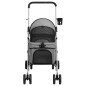 vidaXL Hundewagen Faltbar Grau 76x50x100 cm Oxford-Gewebe vidaXL Hundewagen Faltbar Grau 76x50x100 cm Oxford-Gewebe