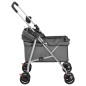 vidaXL Hundewagen Faltbar Grau 76x50x100 cm Oxford-Gewebe vidaXL Hundewagen Faltbar Grau 76x50x100 cm Oxford-Gewebe