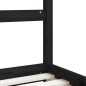 vidaXL Kinderbett Schwarz 80x160 cm Massivholz Kiefer vidaXL Kinderbett Schwarz 80x160 cm Massivholz Kiefer