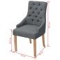 vidaXL Esszimmerstühle 4 Stk. Dunkelgrau Stoff vidaXL Esszimmerstühle 4 Stk. Dunkelgrau Stoff