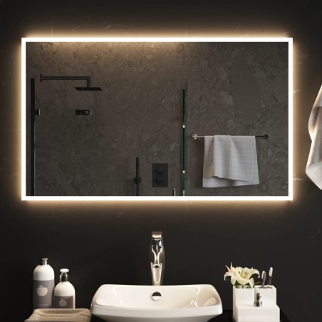 vidaXL LED-Badspiegel 60x100 cm