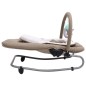 vidaXL Babywippe Taupe Stahl vidaXL Babywippe Taupe Stahl