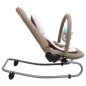 vidaXL Babywippe Taupe Stahl vidaXL Babywippe Taupe Stahl
