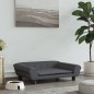 vidaXL Hundebett Dunkelgrau 70x48x22 cm Samt vidaXL Hundebett Dunkelgrau 70x48x22 cm Samt