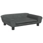 vidaXL Hundebett Dunkelgrau 70x48x22 cm Samt vidaXL Hundebett Dunkelgrau 70x48x22 cm Samt