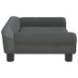 vidaXL Hundebett Dunkelgrau 70x48x22 cm Samt vidaXL Hundebett Dunkelgrau 70x48x22 cm Samt