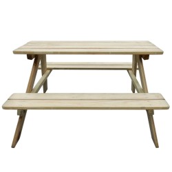 vidaXL Kinder-Picknicktisch 89×89,6×50,8 cm Kiefernholz