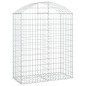 vidaXL Gabione mit Hochbogen 100x50x120/140 cm Verzinktes Eisen vidaXL Gabione mit Hochbogen 100x50x120/140 cm Verzinktes Eisen