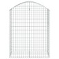 vidaXL Gabione mit Hochbogen 100x50x120/140 cm Verzinktes Eisen vidaXL Gabione mit Hochbogen 100x50x120/140 cm Verzinktes Eisen