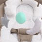 vidaXL Babywippe Taupe Stahl vidaXL Babywippe Taupe Stahl