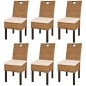 vidaXL Esszimmerstühle 6 Stk. Kubu-Rattan Mangoholz vidaXL Esszimmerstühle 6 Stk. Kubu-Rattan Mangoholz
