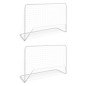 vidaXL Fußballtore 2 Stk. mit Netzen 182×61×122 cm Stahl Weiß vidaXL Fußballtore 2 Stk. mit Netzen 182×61×122 cm Stahl Weiß