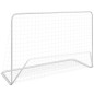 vidaXL Fußballtore 2 Stk. mit Netzen 182×61×122 cm Stahl Weiß vidaXL Fußballtore 2 Stk. mit Netzen 182×61×122 cm Stahl Weiß