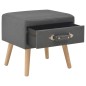vidaXL Nachttische 2 Stk. Dunkelgrau 40 x 35 x 40 cm Stoff vidaXL Nachttische 2 Stk. Dunkelgrau 40 x 35 x 40 cm Stoff