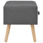 vidaXL Nachttische 2 Stk. Dunkelgrau 40 x 35 x 40 cm Stoff vidaXL Nachttische 2 Stk. Dunkelgrau 40 x 35 x 40 cm Stoff