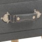 vidaXL Nachttische 2 Stk. Dunkelgrau 40 x 35 x 40 cm Stoff vidaXL Nachttische 2 Stk. Dunkelgrau 40 x 35 x 40 cm Stoff