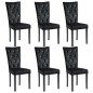 vidaXL Esszimmerstühle 6 Stk. Schwarz Samt vidaXL Esszimmerstühle 6 Stk. Schwarz Samt