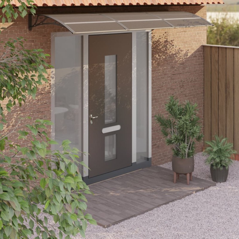 vidaXL Türvordach Schwarz 300x100 cm Polycarbonat vidaXL Türvordach Schwarz 300x100 cm Polycarbonat