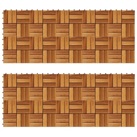 vidaXL Terrassenfliesen 20er Set Akazie 30 x 30 cm