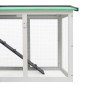 vidaXL Großer Kaninchenstall Grau und Weiß 145x45x84 cm Holz vidaXL Großer Kaninchenstall Grau und Weiß 145x45x84 cm Holz