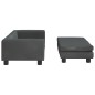 vidaXL Hundebett mit Verlängerung Dunkelgrau 100x50x30 cm Samt vidaXL Hundebett mit Verlängerung Dunkelgrau 100x50x30 cm Samt