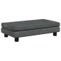 vidaXL Hundebett mit Verlängerung Dunkelgrau 100x50x30 cm Samt vidaXL Hundebett mit Verlängerung Dunkelgrau 100x50x30 cm Samt