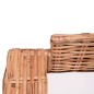 vidaXL 2-tlg. Gartensofas mit Polster Natürliches Rattan vidaXL 2-tlg. Gartensofas mit Polster Natürliches Rattan