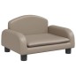 vidaXL Hundebett Cappuccino-Braun 50x40x30 cm Kunstleder vidaXL Hundebett Cappuccino-Braun 50x40x30 cm Kunstleder