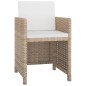 13-tlg. Garten-Essgruppe mit Auflagen Poly Rattan Beige 13-tlg. Garten-Essgruppe mit Auflagen Poly Rattan Beige