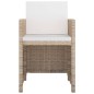 13-tlg. Garten-Essgruppe mit Auflagen Poly Rattan Beige 13-tlg. Garten-Essgruppe mit Auflagen Poly Rattan Beige