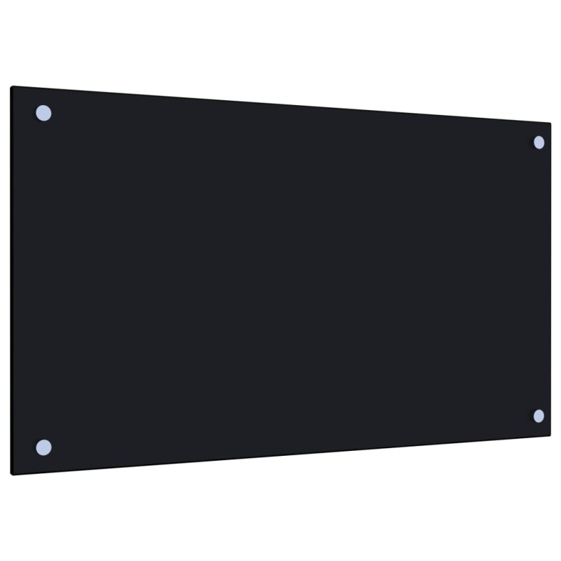 vidaXL Küchenrückwand Schwarz 70x40 cm Hartglas vidaXL Küchenrückwand Schwarz 70x40 cm Hartglas