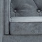 vidaXL Chesterfield Sofa-Set 2-tlg. Stoffpolsterung Grau vidaXL Chesterfield Sofa-Set 2-tlg. Stoffpolsterung Grau