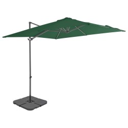 vidaXL Sonnenschirm mit Schirmständer Grün