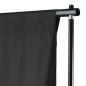 vidaXL Fotohintergrund Baumwolle Schwarz 500 x 300 cm vidaXL Fotohintergrund Baumwolle Schwarz 500 x 300 cm