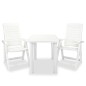 vidaXL 3-tlg. Bistro-Set Kunststoff Weiß vidaXL 3-tlg. Bistro-Set Kunststoff Weiß