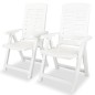 vidaXL 3-tlg. Bistro-Set Kunststoff Weiß vidaXL 3-tlg. Bistro-Set Kunststoff Weiß