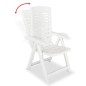 vidaXL 3-tlg. Bistro-Set Kunststoff Weiß vidaXL 3-tlg. Bistro-Set Kunststoff Weiß