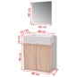 vidaXL 3-tlg. Badmöbel-Set mit Waschbecken Beige vidaXL 3-tlg. Badmöbel-Set mit Waschbecken Beige