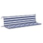 vidaXL Gartenbank-Auflagen 2 Stk. Blau&Weiß Gestreift 200x50x7cm Stoff vidaXL Gartenbank-Auflagen 2 Stk. Blau&Weiß Gestreift 200x50x7cm Stoff