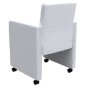 vidaXL Esszimmerstühle 6 Stk. Weiß Kunstleder vidaXL Esszimmerstühle 6 Stk. Weiß Kunstleder