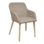 vidaXL Esszimmerstühle 6 Stk. Beige Stoff und Massivholz Eiche vidaXL Esszimmerstühle 6 Stk. Beige Stoff und Massivholz Eiche