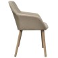 vidaXL Esszimmerstühle 6 Stk. Beige Stoff und Massivholz Eiche vidaXL Esszimmerstühle 6 Stk. Beige Stoff und Massivholz Eiche