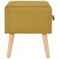vidaXL Nachttische 2 Stk. Senfgelb 40 x 35 x 40 cm Samt vidaXL Nachttische 2 Stk. Senfgelb 40 x 35 x 40 cm Samt