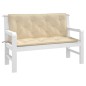 vidaXL Gartenbank-Auflagen 2 Stk. Beige 120x50x7 cm Oxford-Gewebe vidaXL Gartenbank-Auflagen 2 Stk. Beige 120x50x7 cm Oxford-Gewebe