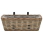 vidaXL Balkon-Blumentöpfe 2 Stk. Weide mit PE-Auskleidung 40 cm vidaXL Balkon-Blumentöpfe 2 Stk. Weide mit PE-Auskleidung 40 cm