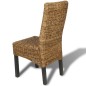 vidaXL Esszimmerstühle 6 Stk. Abaca und Mango Massivholz vidaXL Esszimmerstühle 6 Stk. Abaca und Mango Massivholz