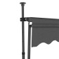 vidaXL Einziehbare Markise Handbetrieben mit LED 250 cm Anthrazit vidaXL Einziehbare Markise Handbetrieben mit LED 250 cm Anthrazit