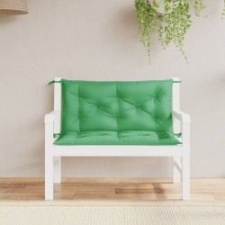 vidaXL Gartenbank-Auflagen 2 Stk. Grün 100x50x7 cm Oxford-Gewebe
