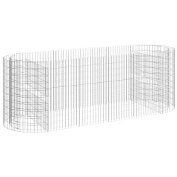 vidaXL Gabionen-Hochbeet Verzinktes Eisen 300x100x100 cm